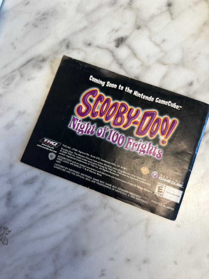 Scooby Doo Game Boy Advance Manual ONLY  MO81525