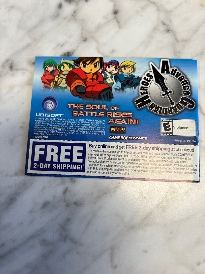 Star Wars Trilogy Apprentice of the Force Game Boy Advance Manual ONLY  MO81525