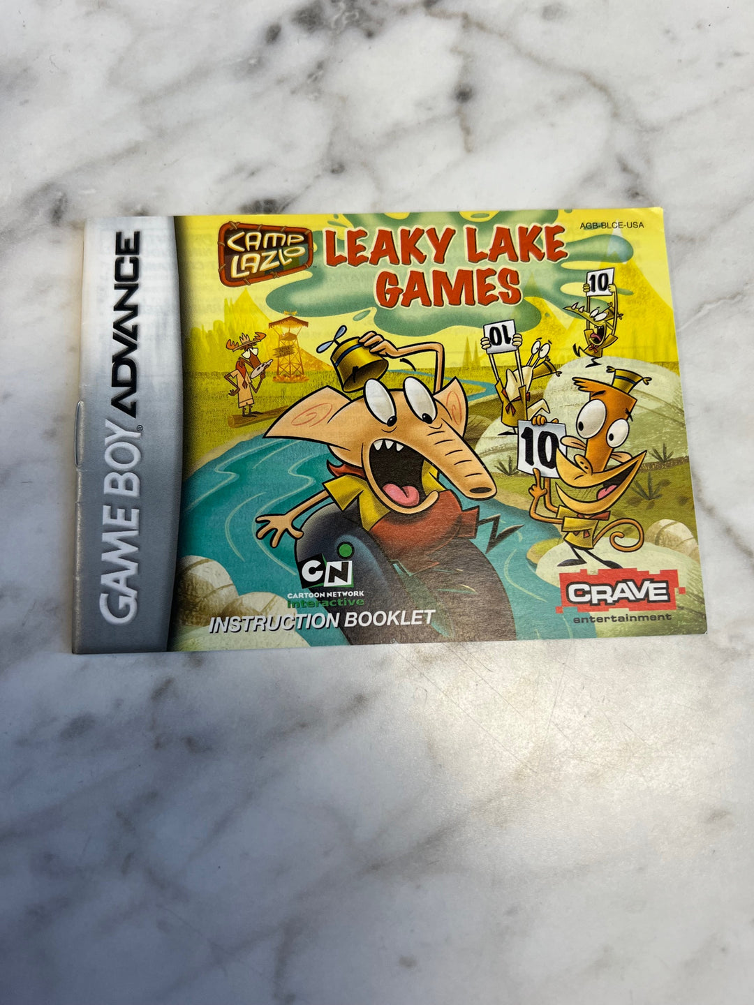 Camp Lazlo Leaky Lake Games Gameboy Advance Manual ONLY  MO81525