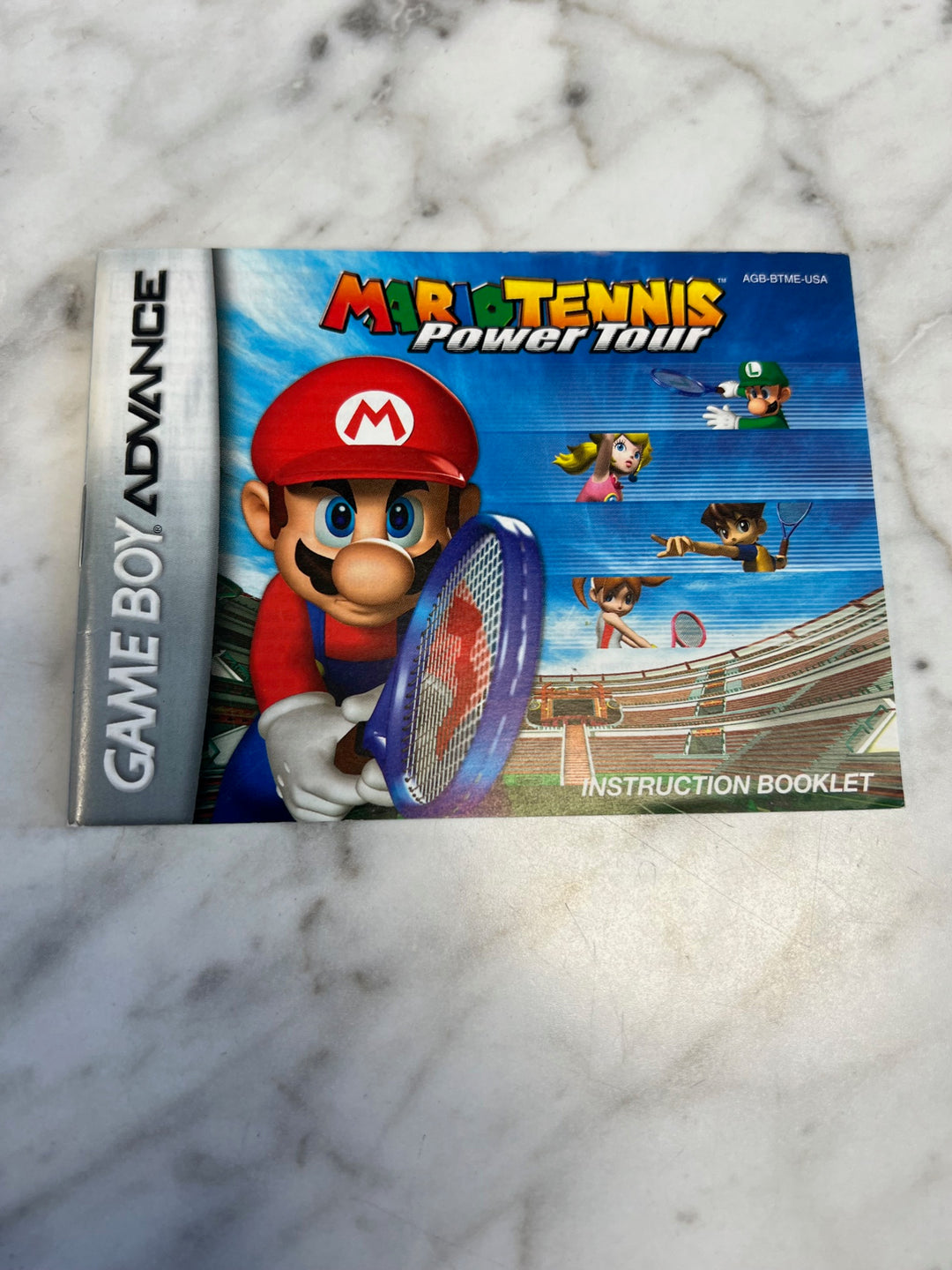 Mario Tennis Power Tour Game Boy Advance Manual ONLY  MO81525