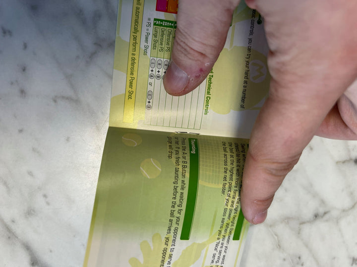 Mario Tennis Power Tour Game Boy Advance Manual ONLY  MO81525