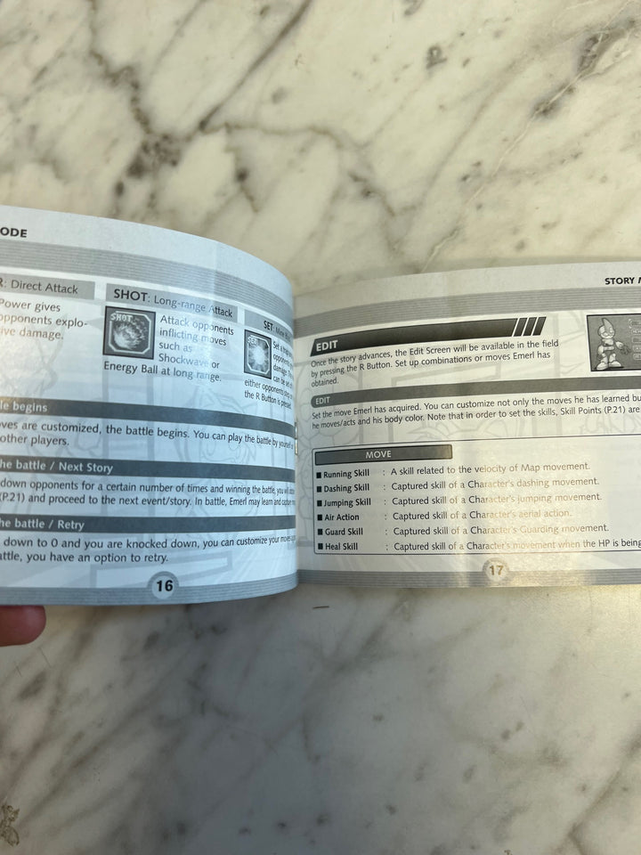 Sonic Battle (Marked up) Game Boy Advance Manual ONLY  MO81525