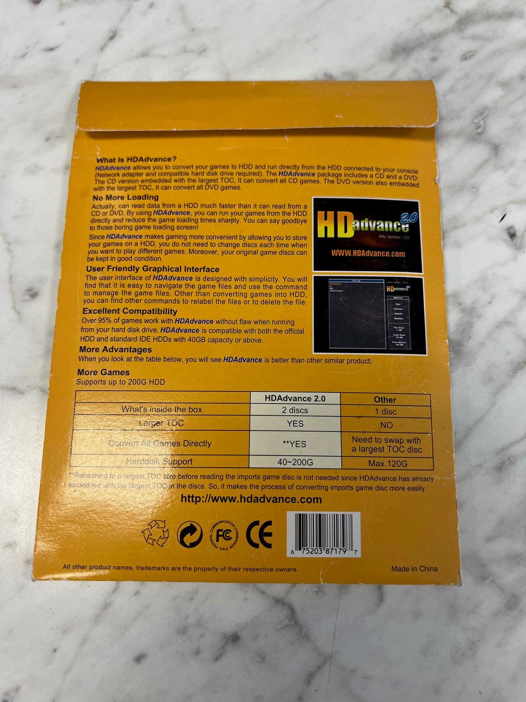 HD Advance 2.0 for PS2 Playstation 2 Used (2 discs) A52625