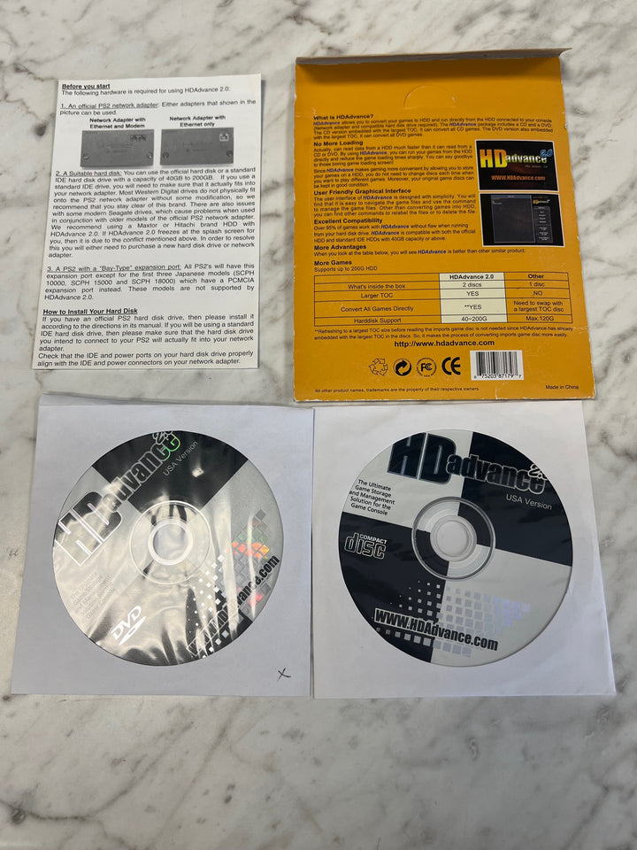 HD Advance 2.0 for PS2 Playstation 2 Used (2 discs) A52625