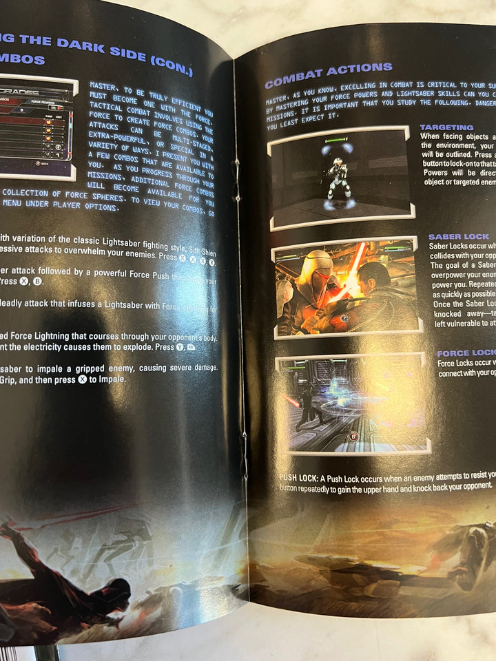 Star Wars the Force Unleashed Xbox 360 Manual ONLY  MO81525