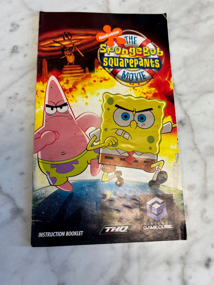 The Spongebob Squarepants Movie Nintendo Gamecube Manual ONLY  MO81525