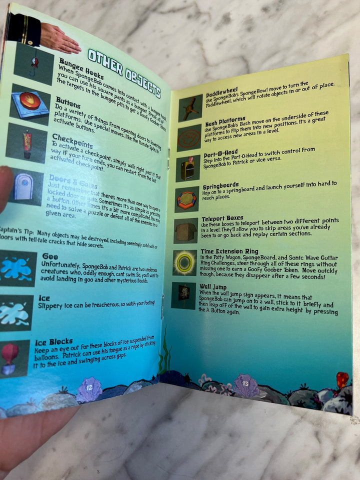 The Spongebob Squarepants Movie Nintendo Gamecube Manual ONLY  MO81525