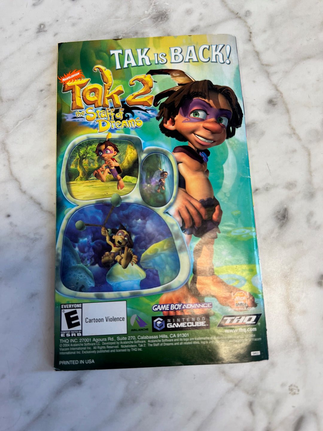 The Spongebob Squarepants Movie Nintendo Gamecube Manual ONLY  MO81525