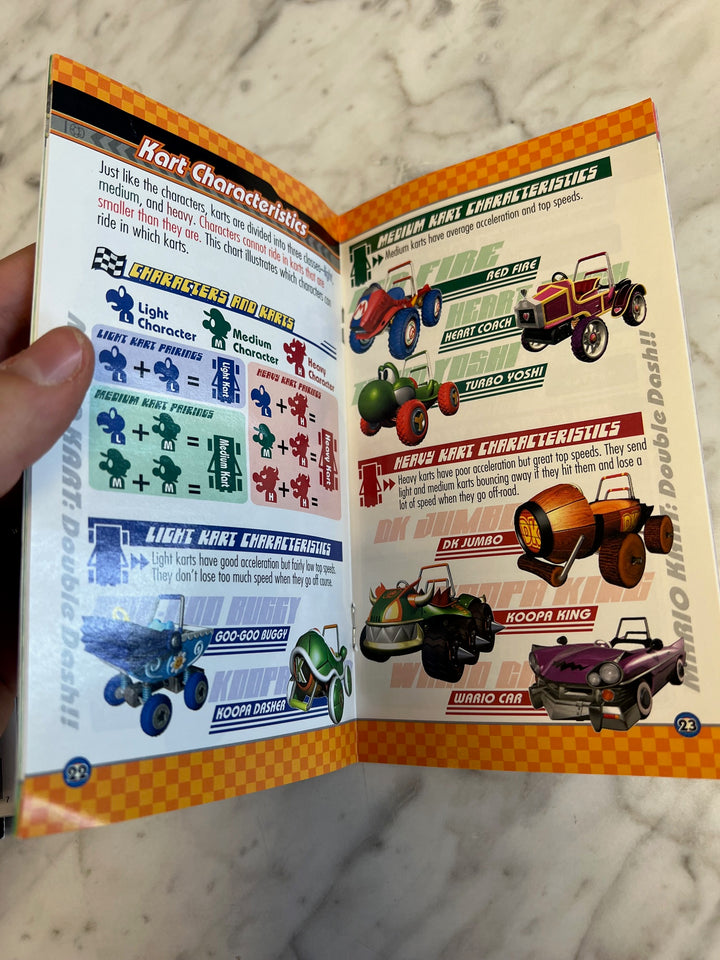 Mario Kart Double Dash Nintendo Gamecube Manual ONLY  MO81525