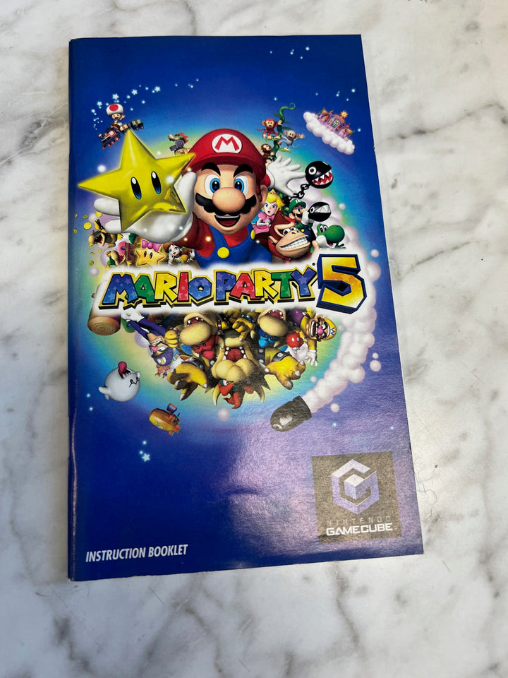 Mario Party 5 Nintendo Gamecube Manual ONLY  MO81525