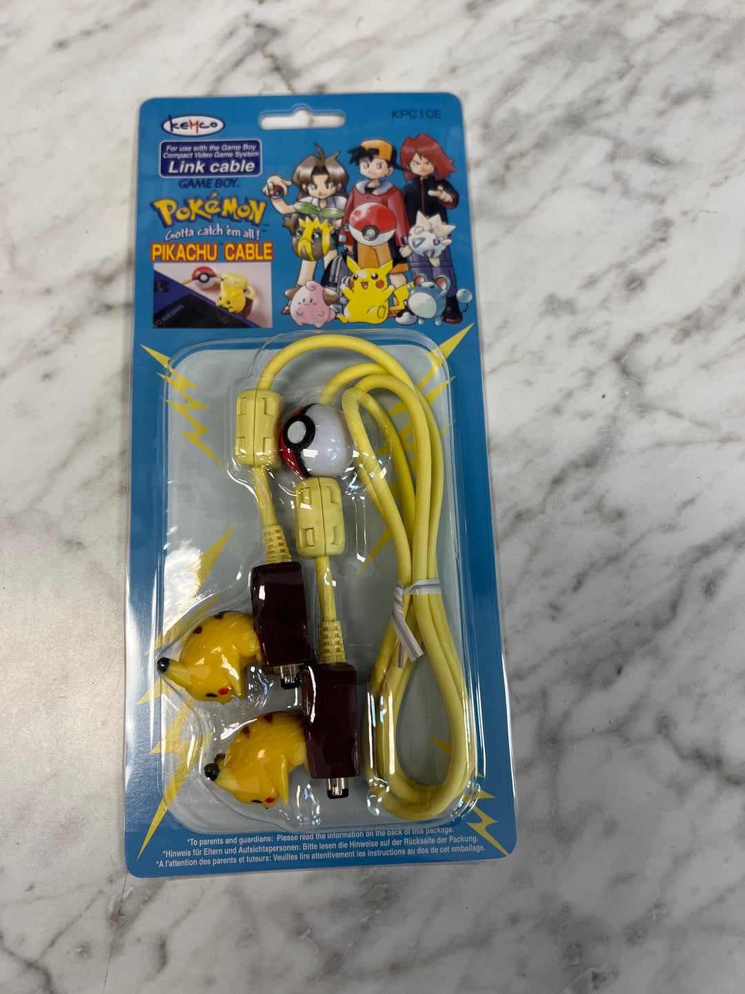 Pokemon Pikachu Link Cable Nintendo Gameboy Game Boy Classic GB Vintage A52625