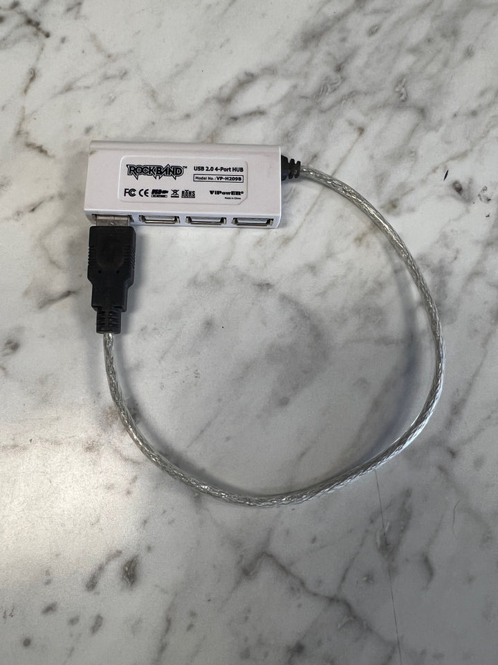 Rock Band Xbox 360 Wii PS2 PS3 USB 2.0 4 Port Hub ViPowER VP-H209B Dongle A52625