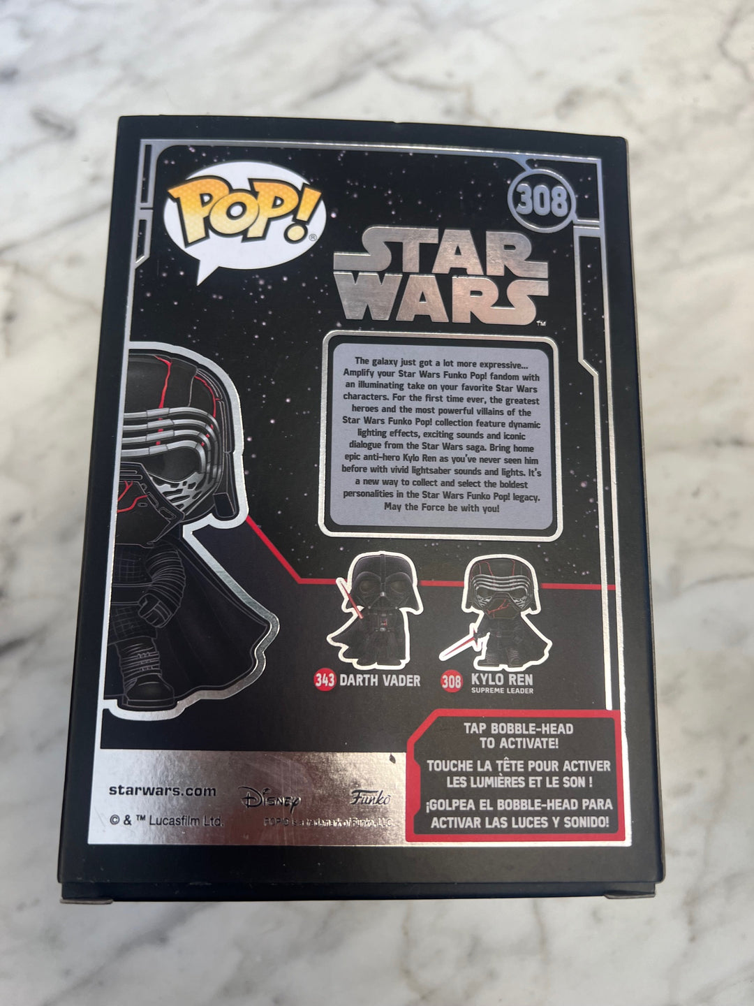 Funko POP! STAR WARS Kylo Ren Supreme Leader #308 (Lights And Sound Version) FP81024