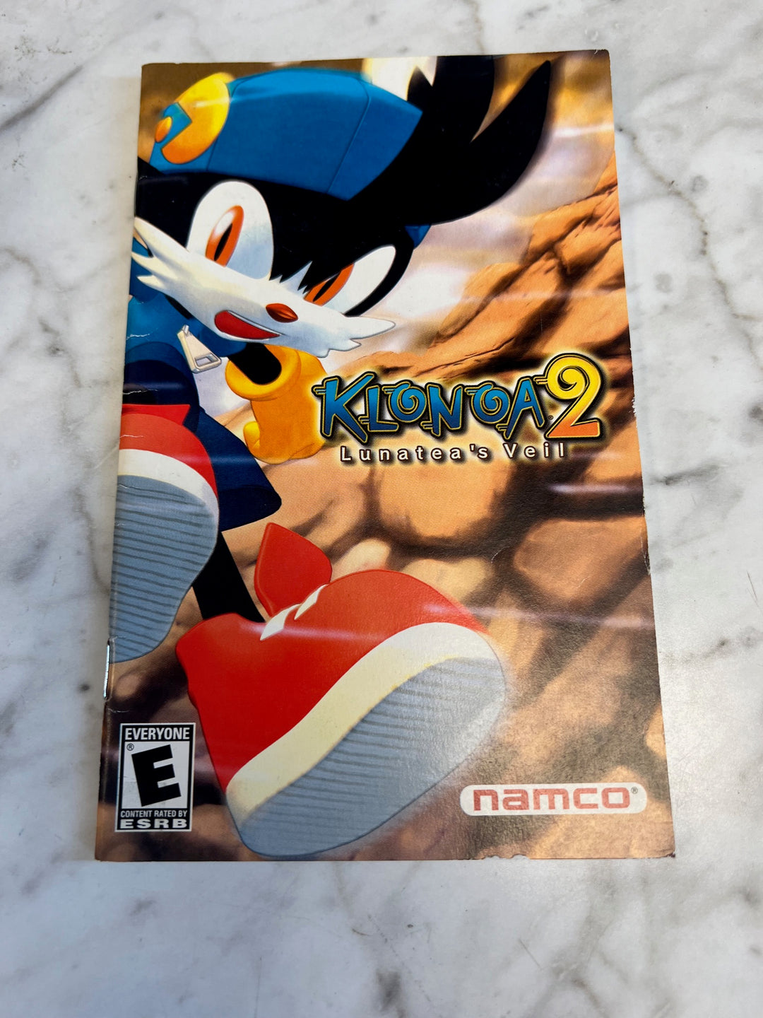 Klonoa 2 Lunatea's Veil PS2 Playstation 2 Manual ONLY  MO81525