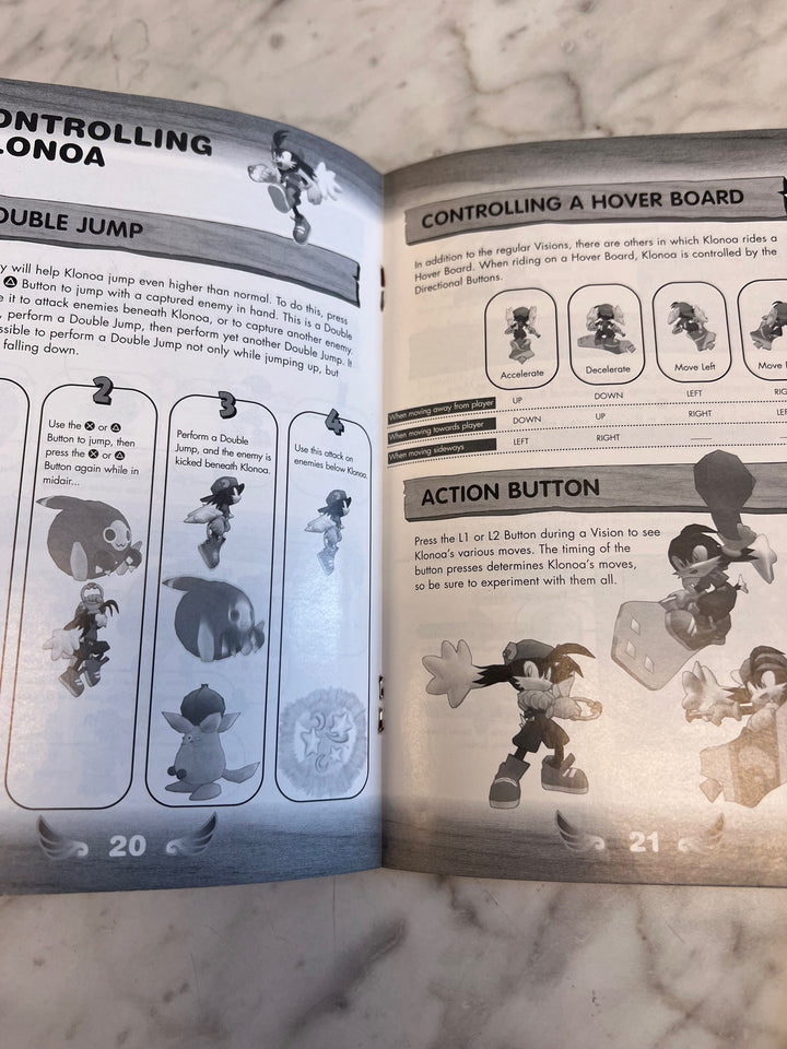 Klonoa 2 Lunatea's Veil PS2 Playstation 2 Manual ONLY  MO81525