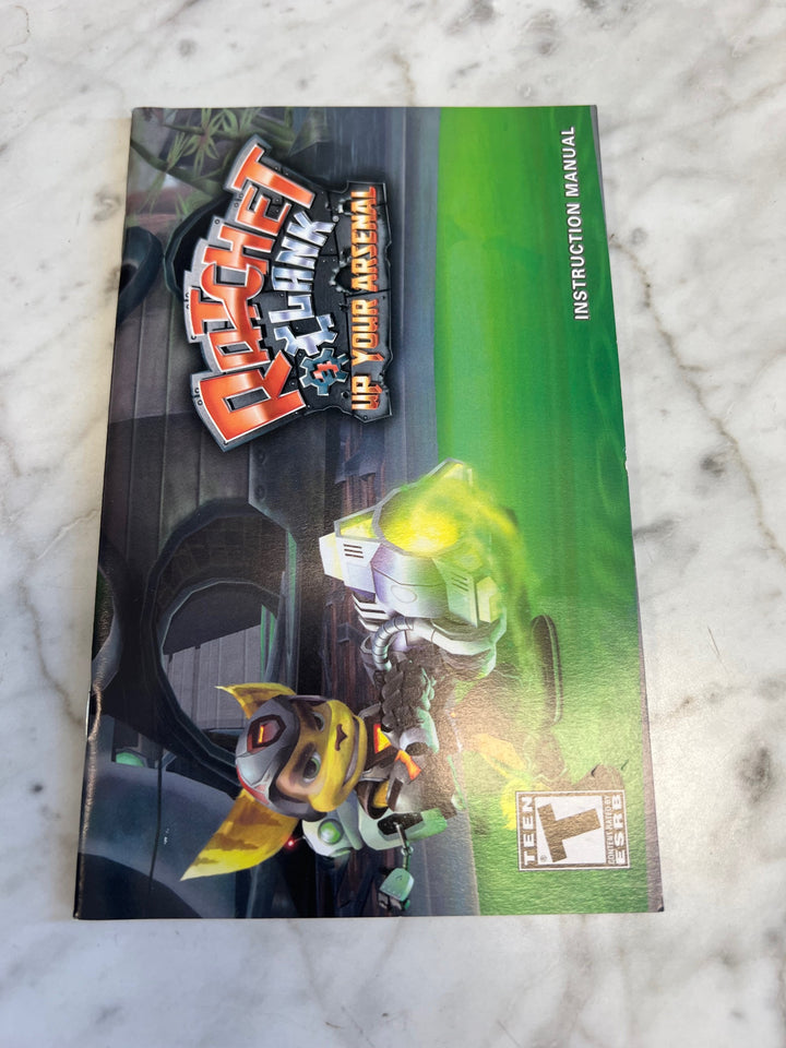 Ratchet and Clank Up Your Arsenal PS2 Playstation 2 Manual ONLY  MO81525