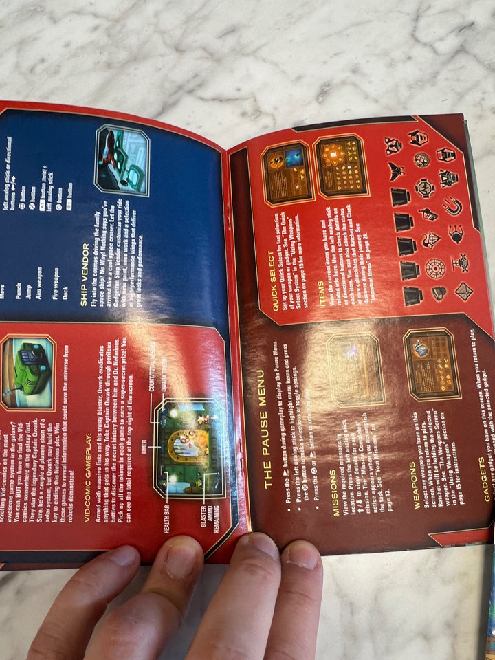 Ratchet and Clank Up Your Arsenal PS2 Playstation 2 Manual ONLY  MO81525