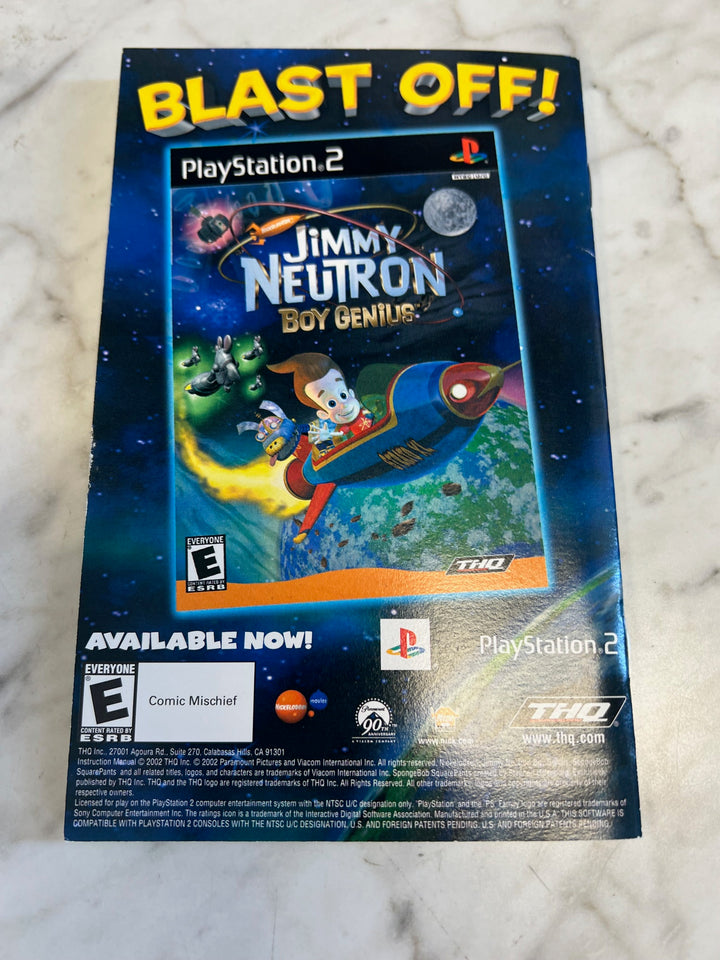 Spongebob Squarepants Revenge of the Flying Dutchman PS2 Playstation 2 Manual ONLY  MO81525