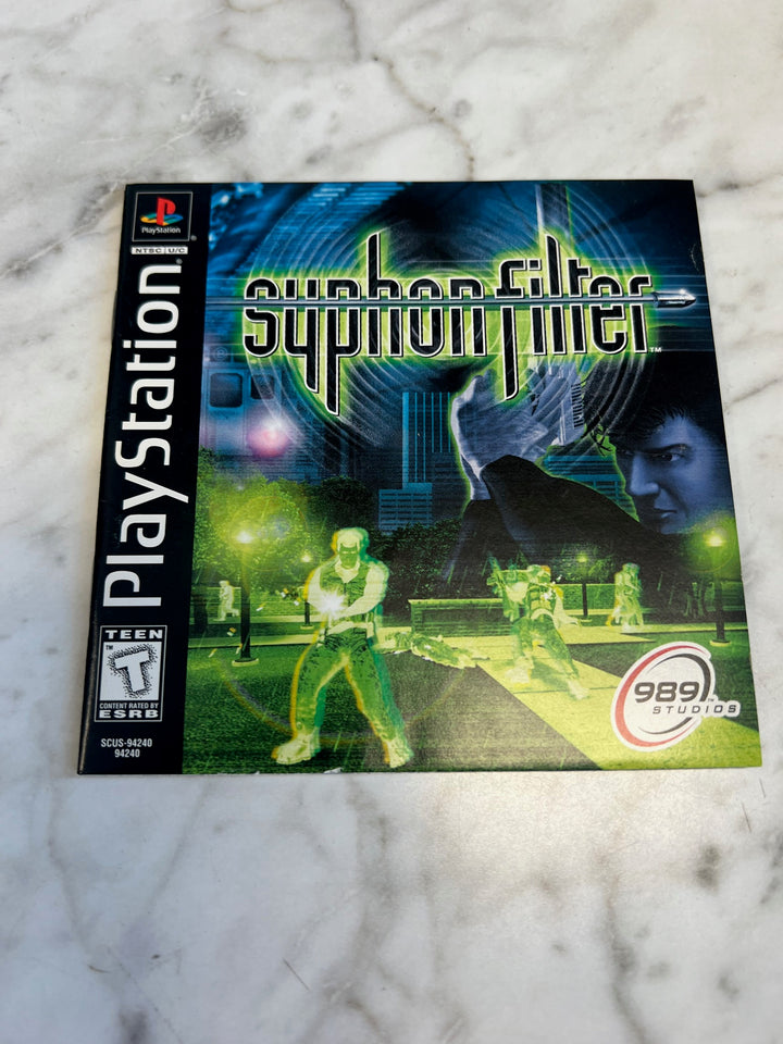 Syphon Filter PS1 Playstation 1 Manual ONLY  MO81525