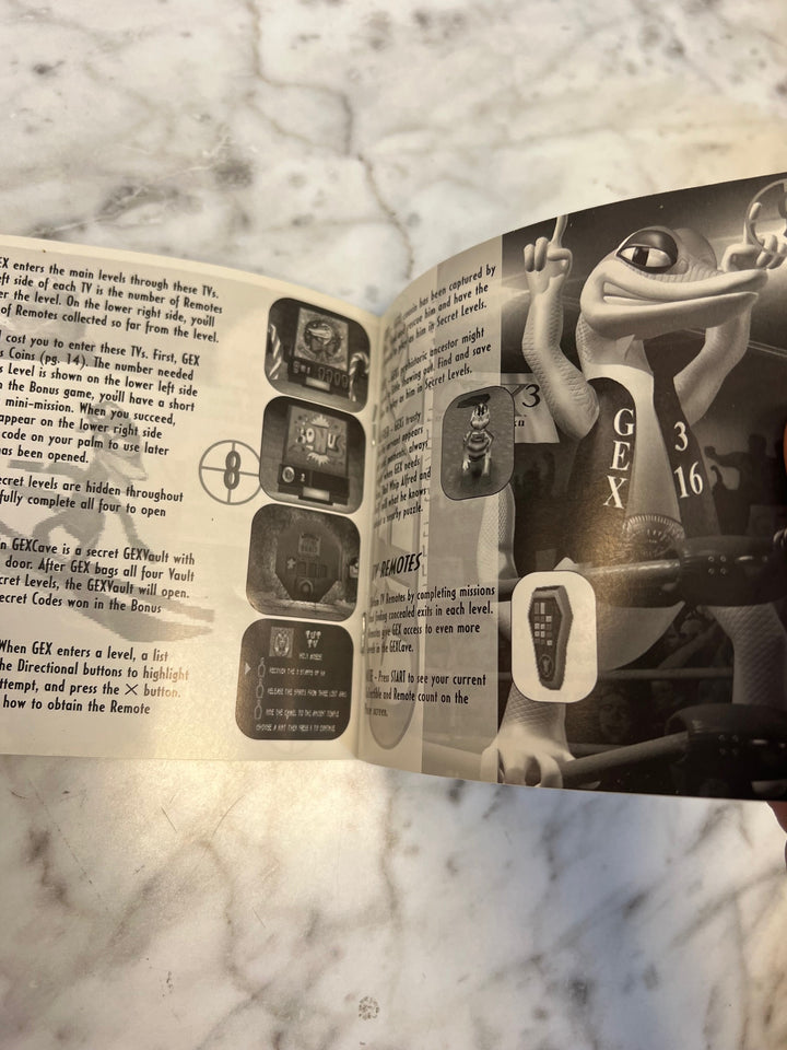 Gex 3 Deep Cover Gecko PS1 Playstation 1 Manual ONLY  MO81525