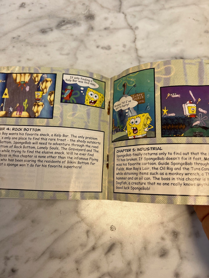 Spongebob Squarepants Supersponge PS1 Playstation 1 Manual ONLY  MO81525