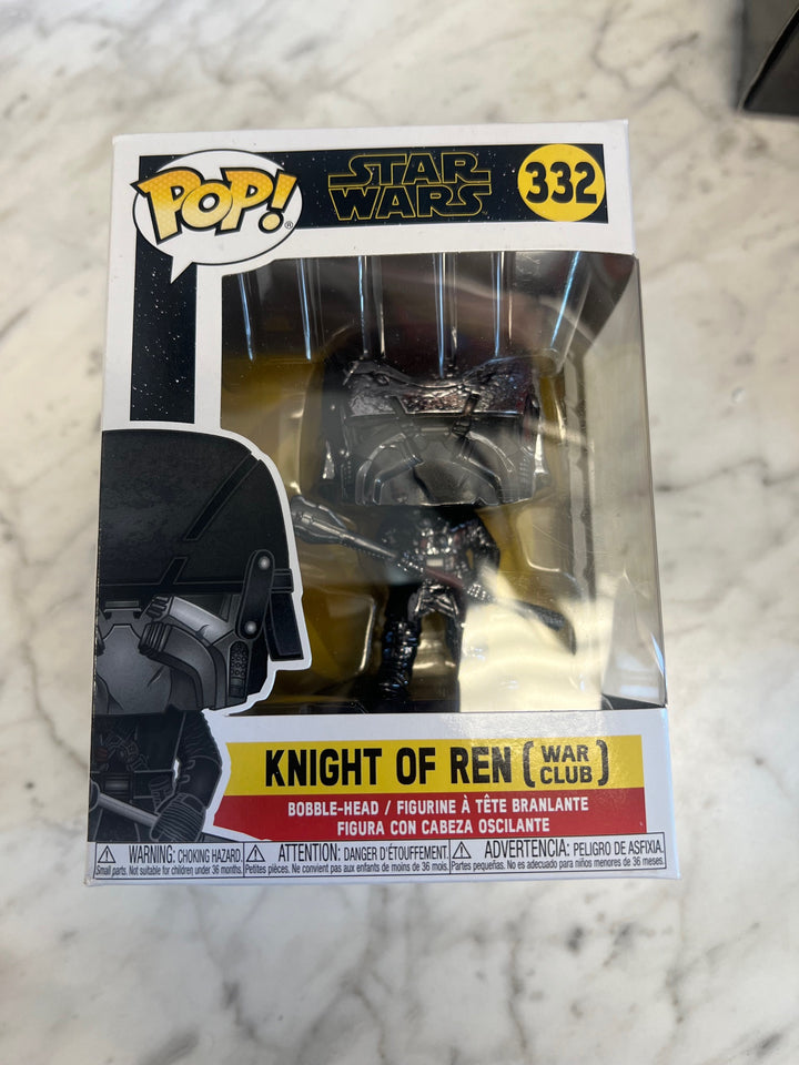 Funko Pop! Knight Of Ren (War Club) #332 Star Wars Vinyl Bobble-Head FP81024