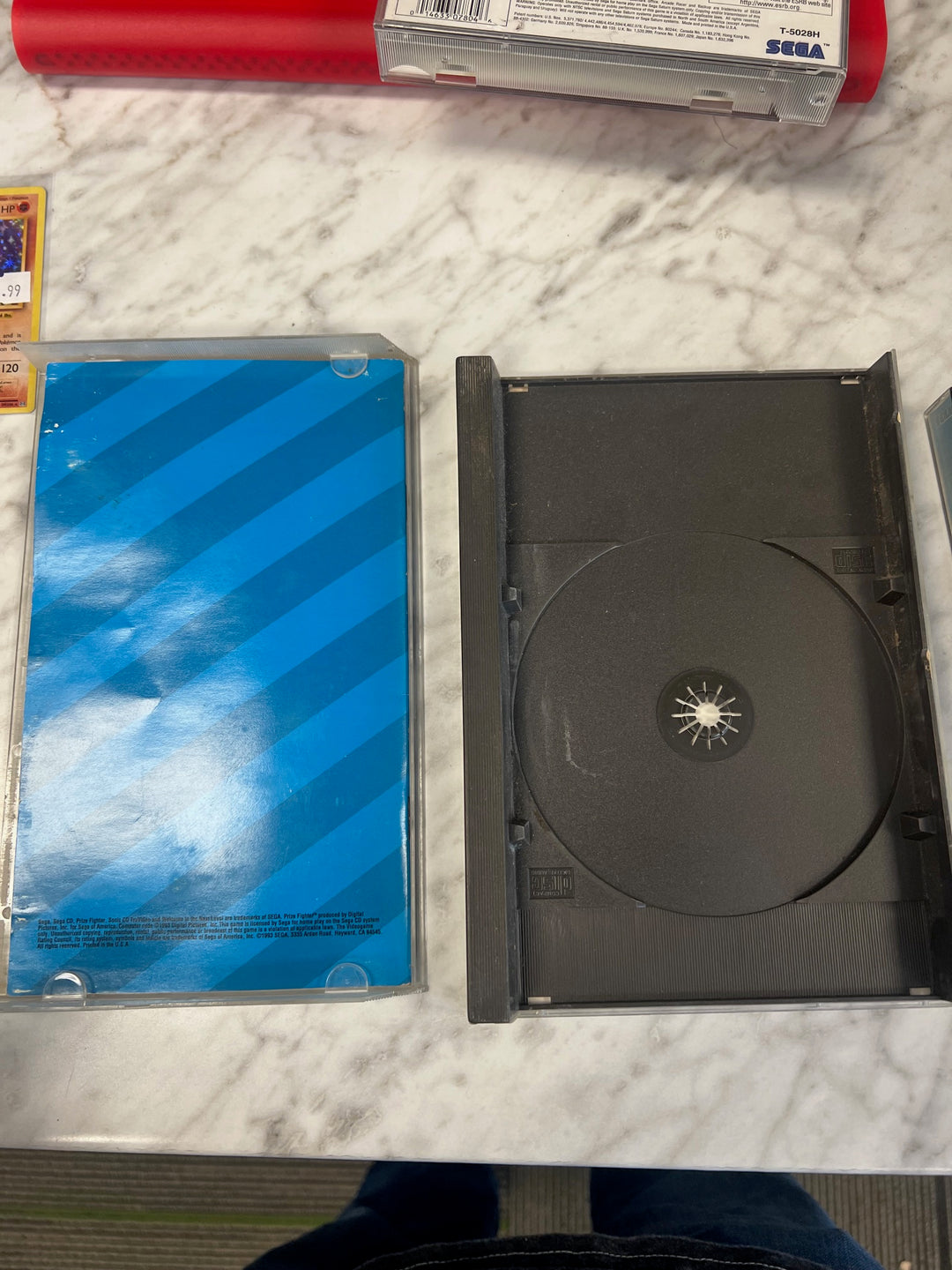 Prize Fighter for Sega CD Case, manual and rear art ONLY CO52625