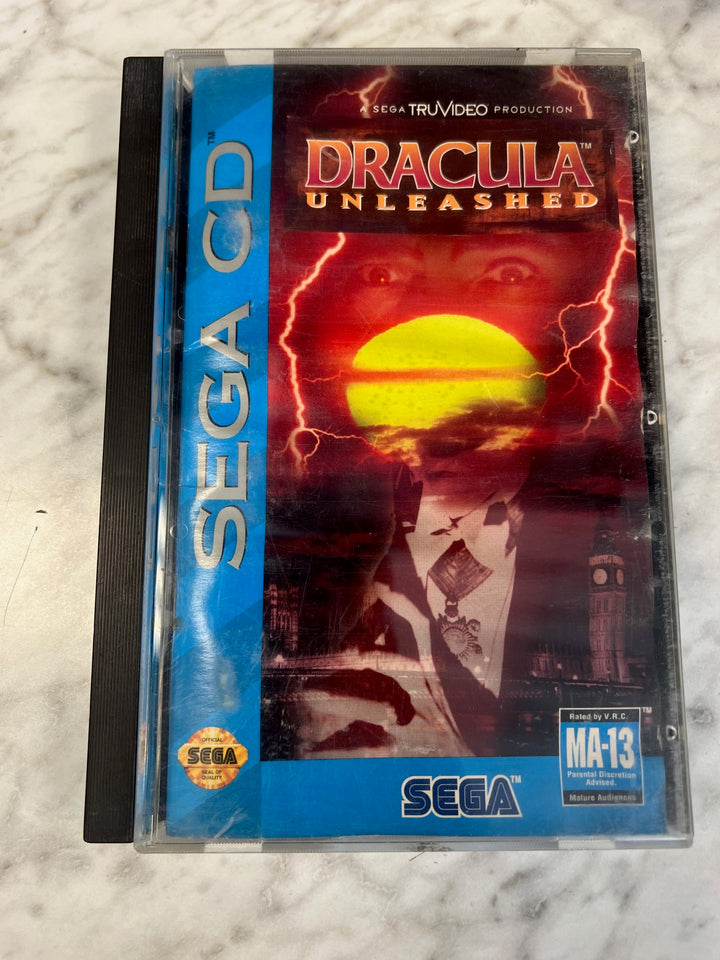 Dracula Unleashed for Sega CD Case, manual and rear art ONLY CO52625