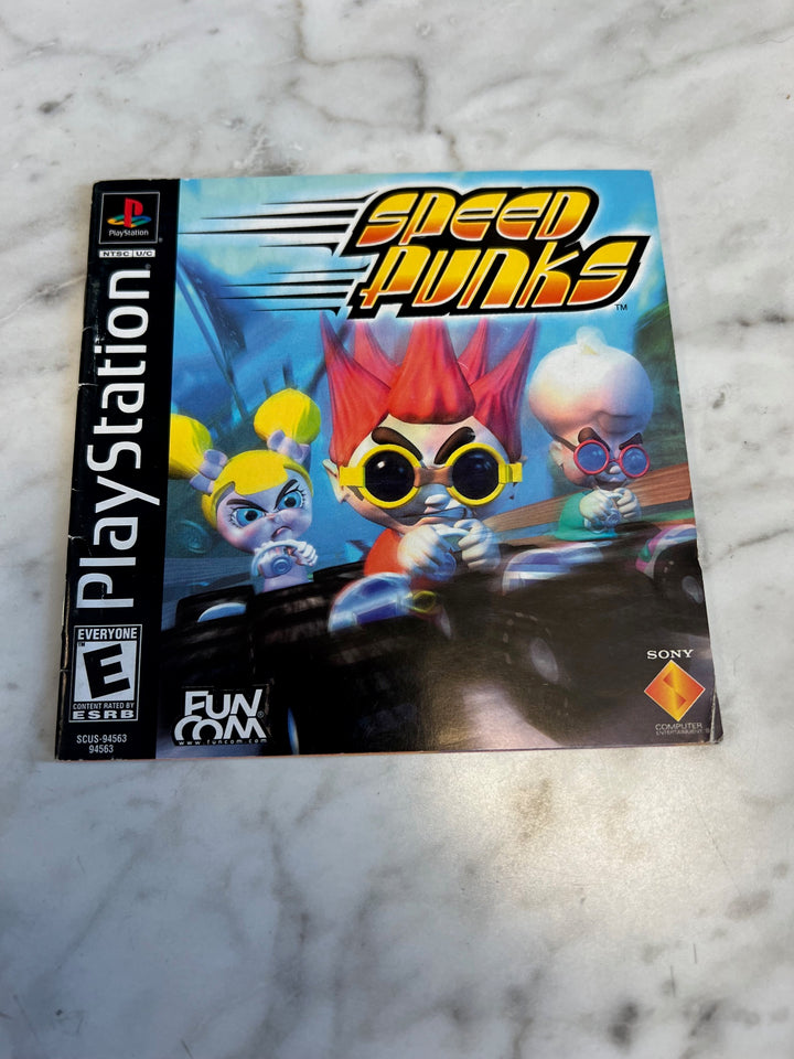 Speed Punks PS1 Playstation 1 Manual ONLY  MO81525