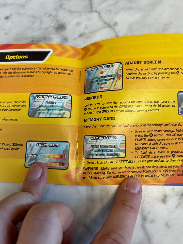 Speed Punks PS1 Playstation 1 Manual ONLY  MO81525