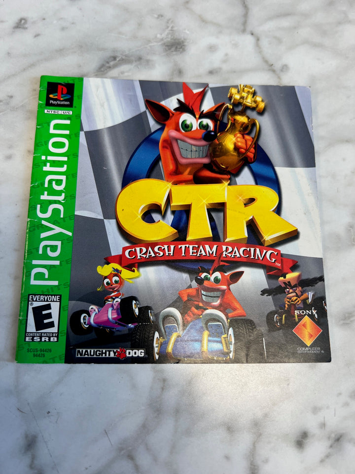 Crash Bandicoot 3 Warped Greatest Hits PS1 Playstation 1 Manual ONLY  MO81525