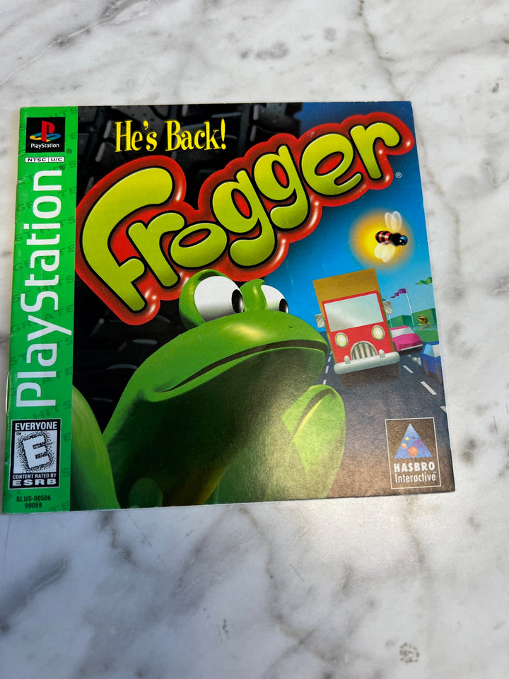 Frogger Greatest Hits PS1 Playstation 1 Manual ONLY  MO81525