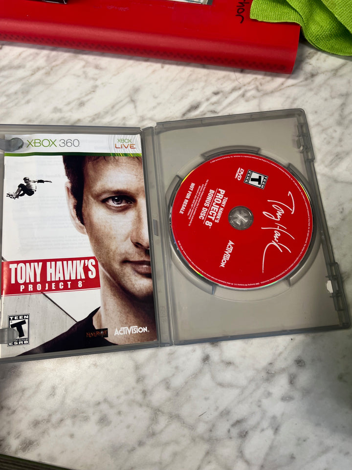 Tony Hawk's Project 8 Xbox 360 Case, Manual and Bonus Disc ONLY CO52625
