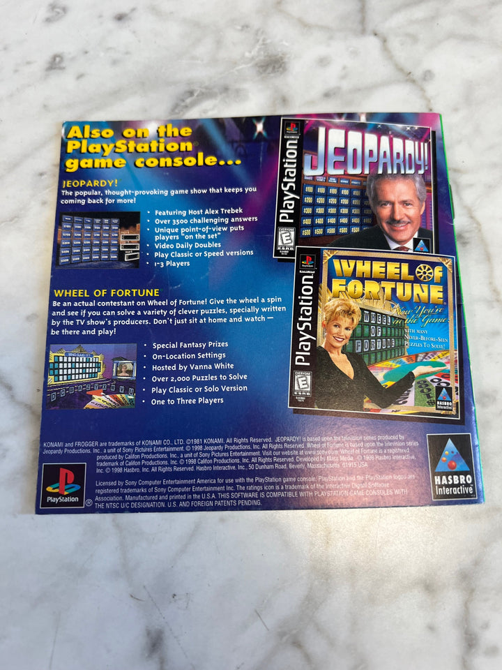 Frogger Greatest Hits PS1 Playstation 1 Manual ONLY  MO81525