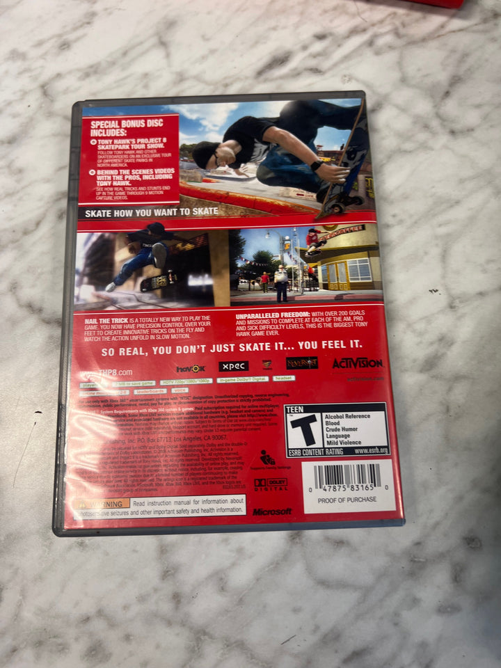Tony Hawk's Project 8 Xbox 360 Case, Manual and Bonus Disc ONLY CO52625