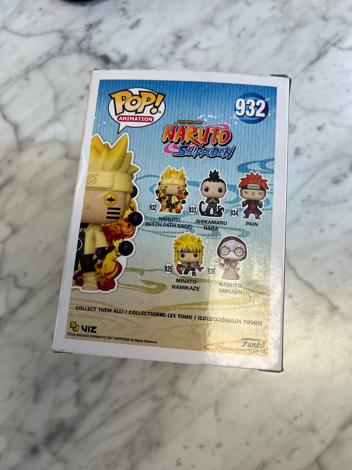 Funko Pop! Naruto Shippuden: Naruto (Sixth Path Sage) #932 Damaged Box FP81024