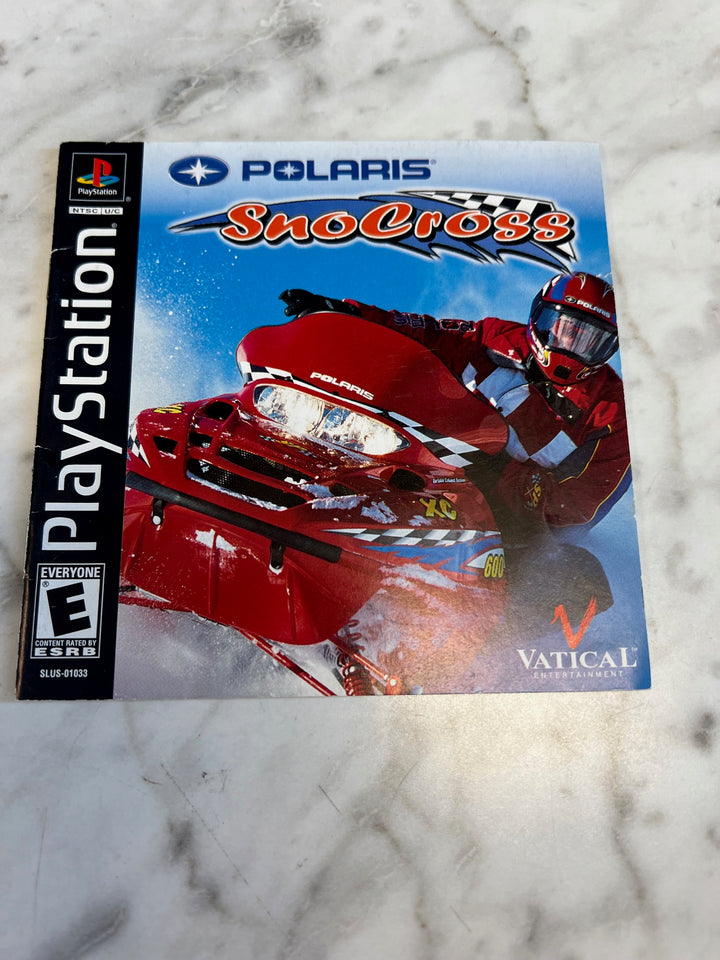 Polaris Snocross PS1 Playstation 1 Manual ONLY  MO81525