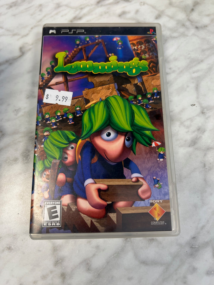 Lemmings PSP Playstation Portable Case and Manual ONLY CO52625