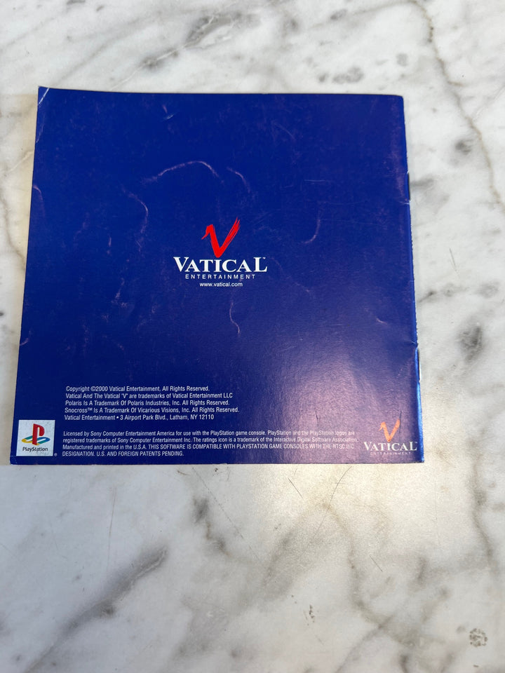 Polaris Snocross PS1 Playstation 1 Manual ONLY  MO81525