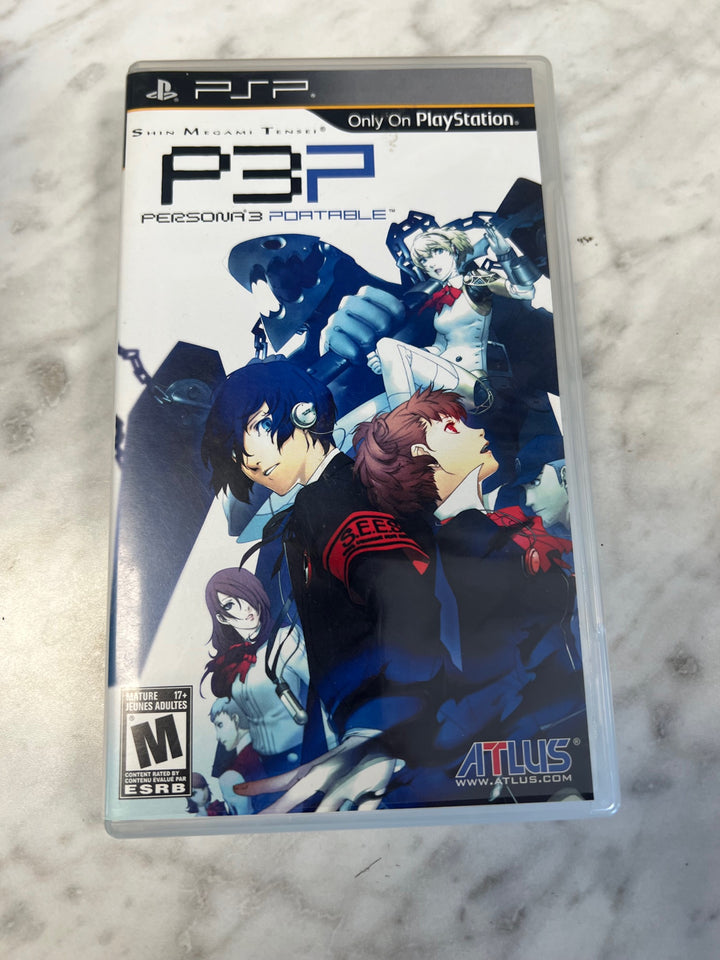 Persona 3 Playstation Portable Case and Manual ONLY CO52625