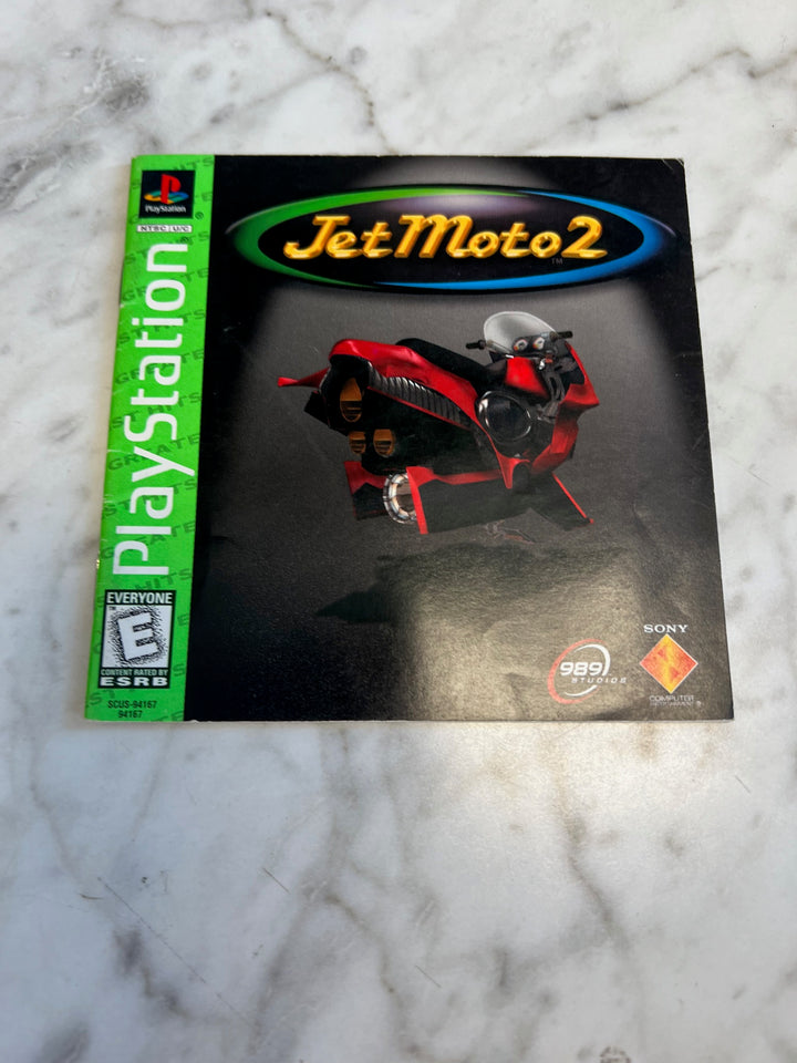 Jet Moto 2 Greatest Hits PS1 Playstation 1 Manual ONLY  MO81525