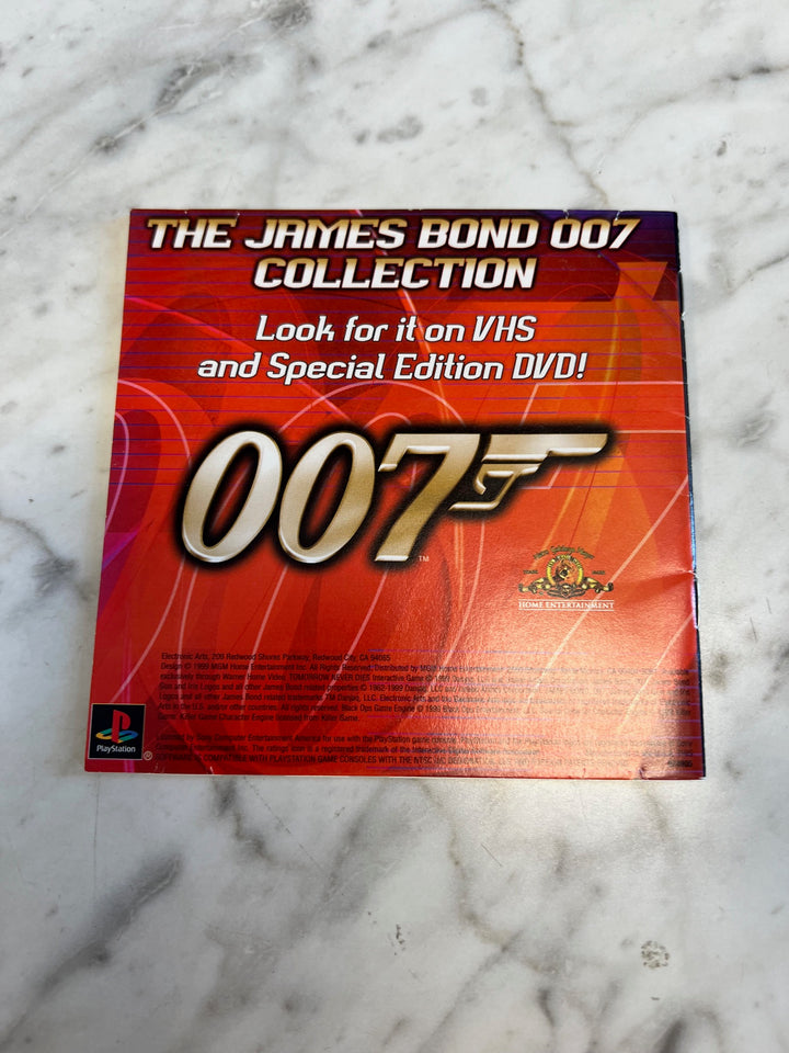 007 Tomorrow Never Dies PS1 Playstation 1 Manual ONLY  MO81525