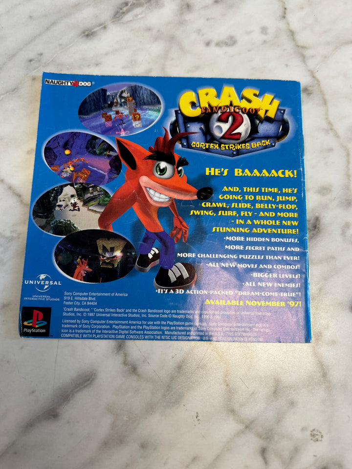 Crash Bandicoot Greatest Hits PS1 Playstation 1 Manual ONLY  MO81525
