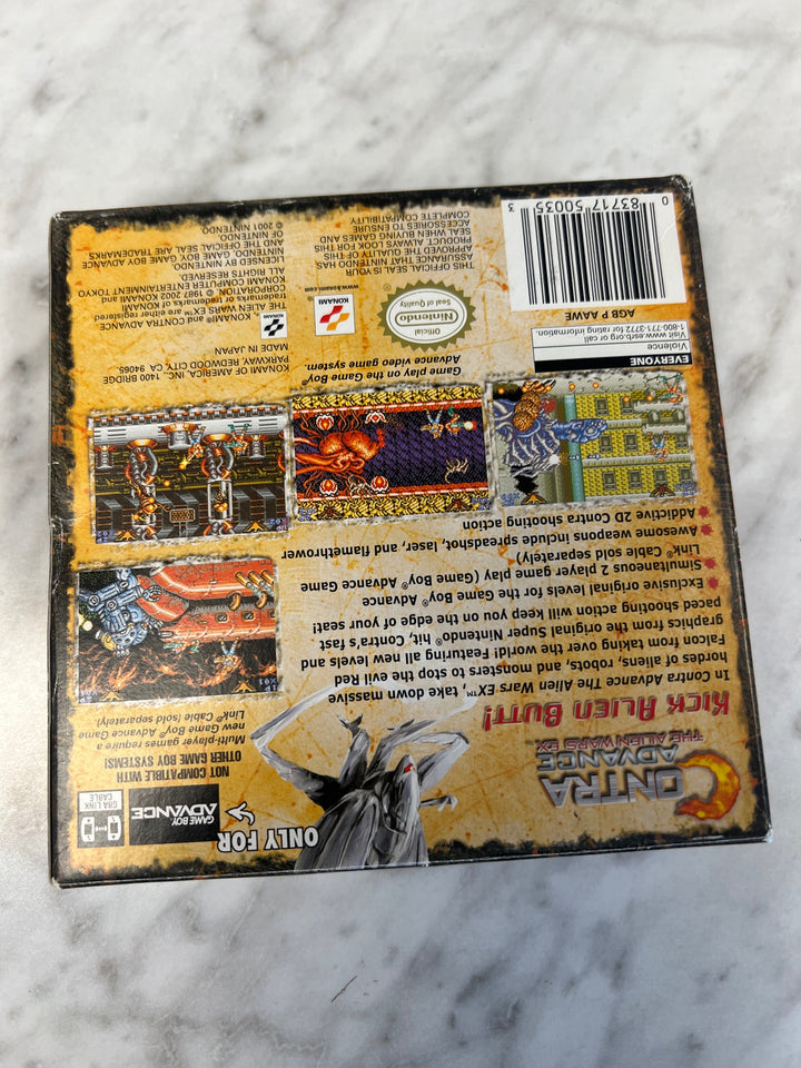 Contra Advance the Alien Wars EX GBA Gameboy Advance Box and Manual ONLY  CO52625