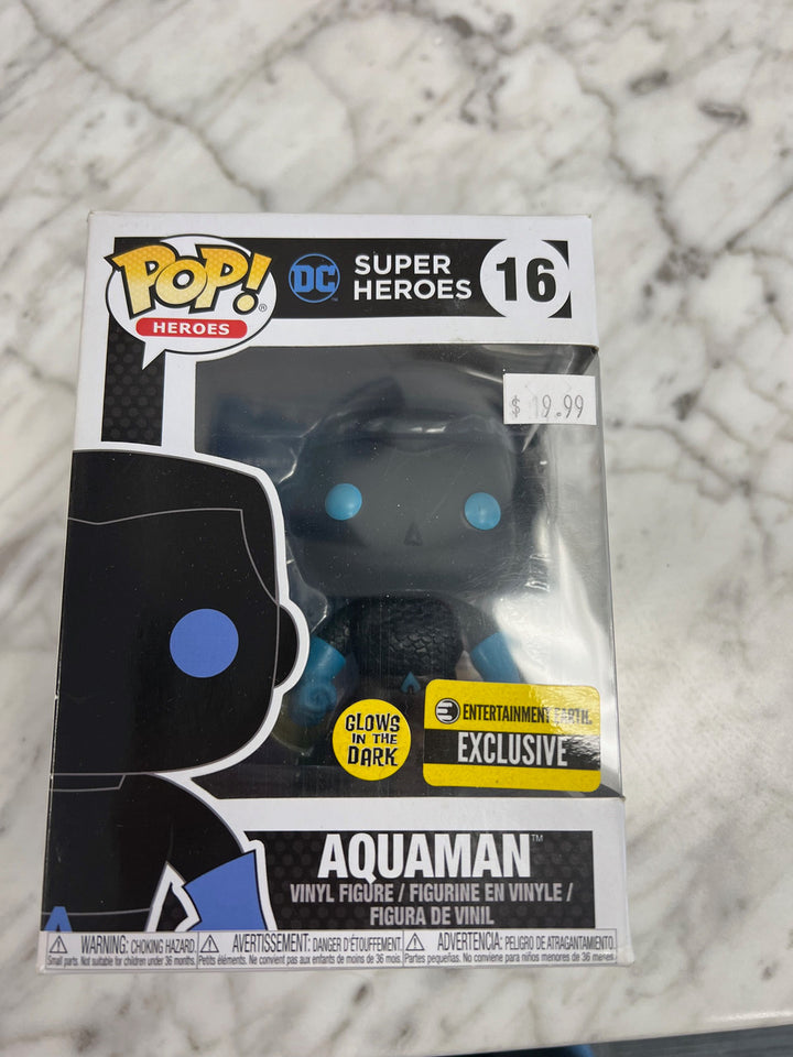 Funko Pop! Heroes - AQUAMAN (Glow) - DC Super Heroes - Entertainment Earth - 16