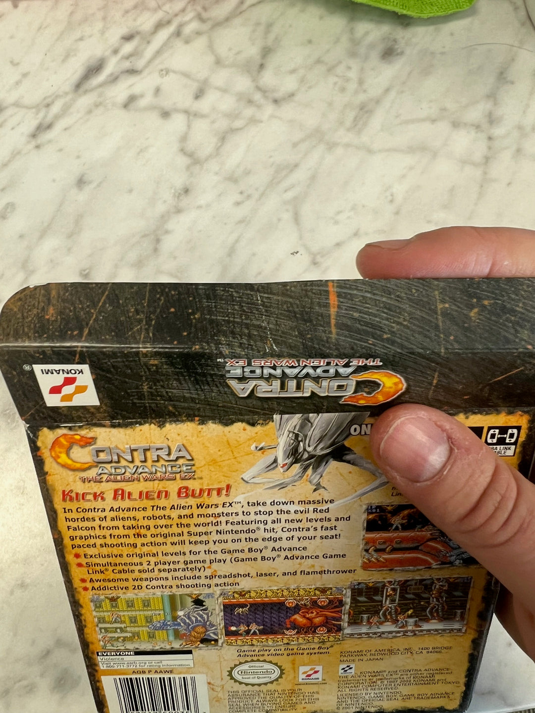Contra Advance the Alien Wars EX GBA Gameboy Advance Box and Manual ONLY  CO52625