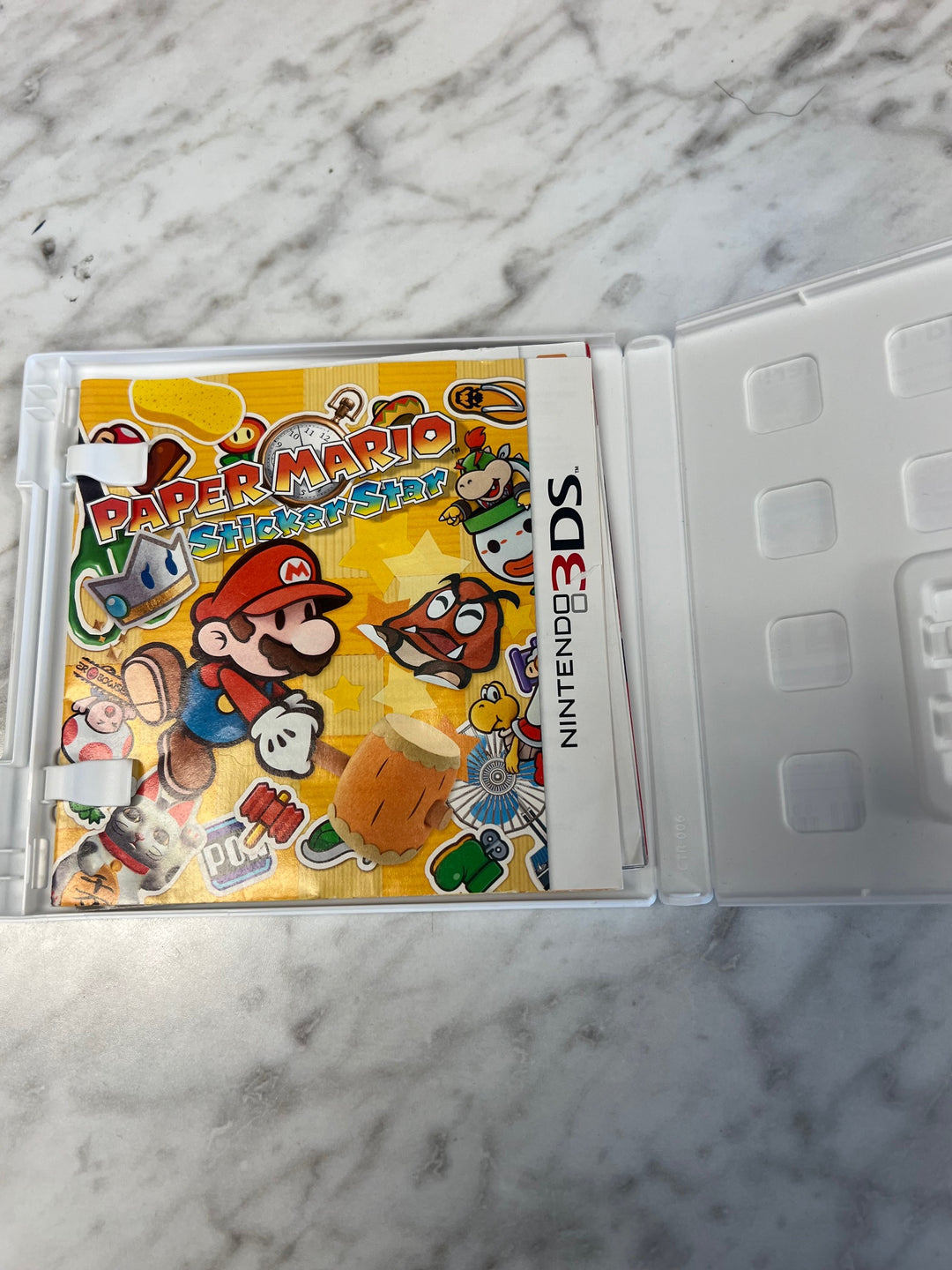 Paper Mario Sticker Star Nintendo 3DS Case and Manual ONLY NO GAME CO52625
