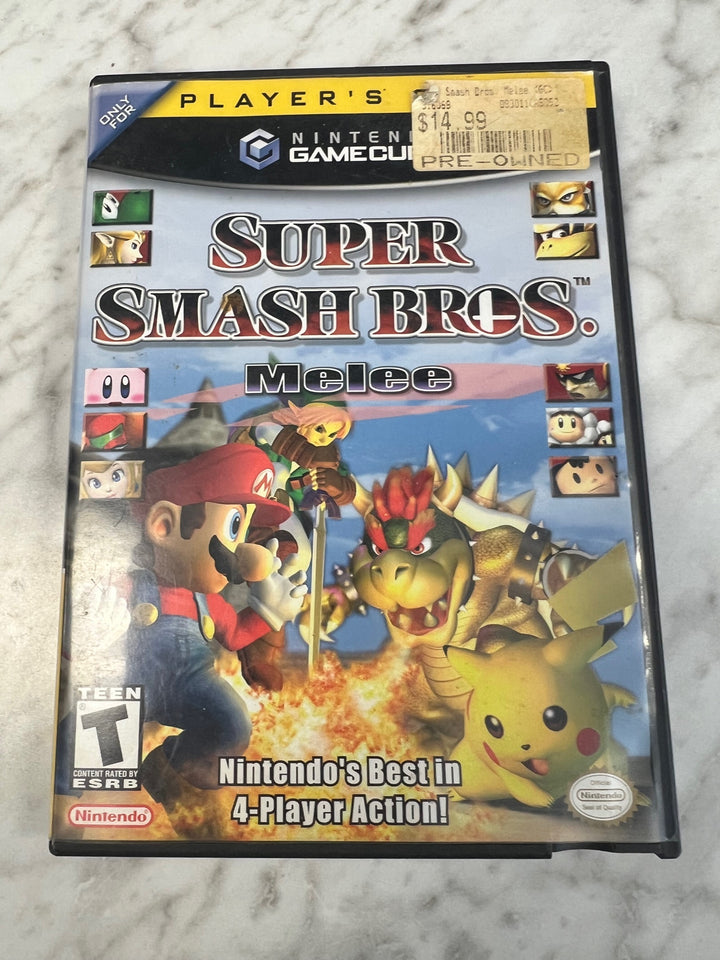 Super Smash Bros Melee Nintendo Gamecube Case ONLY NO GAME CO52625