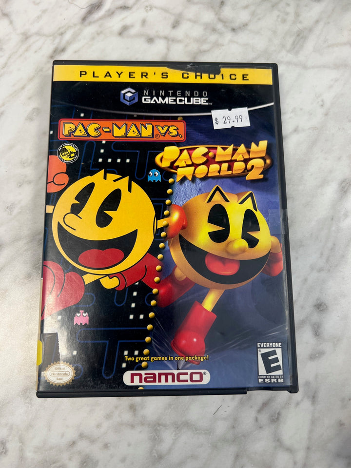 Pac-Man VS and Pac-Man World 2 Nintendo Gamecube Case ONLY NO GAME CO52625
