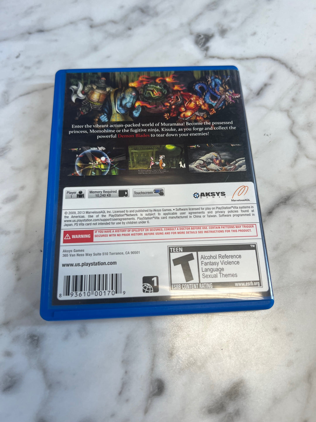 Muramasa Rebirth PS Vita Case ONLY CO52625